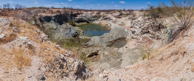 Vermiculite mine in Paraiba state in Brazil