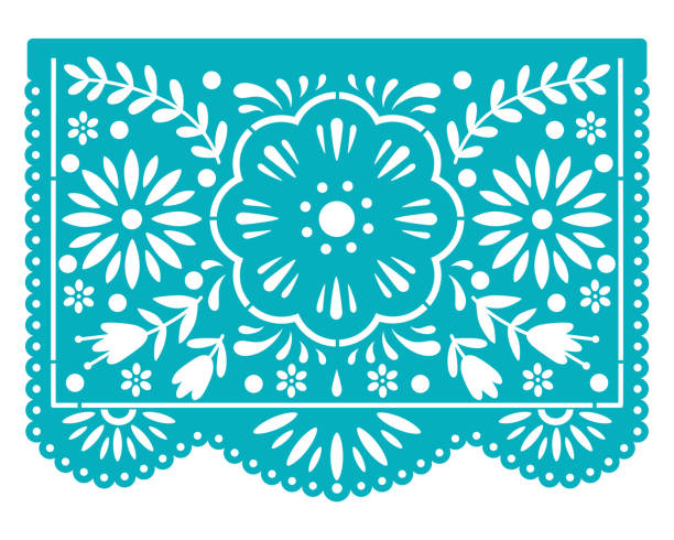 ilustrações de stock, clip art, desenhos animados e ícones de cinco de mayo. festival colourful paper garland - clipping path wedding invitation invitation message