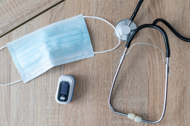 istock A blue phonendoscope is on the table with a blue pulse oximeter 1312143154