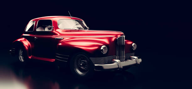 istock Classic retro car. Vintage vehicle 1312143535