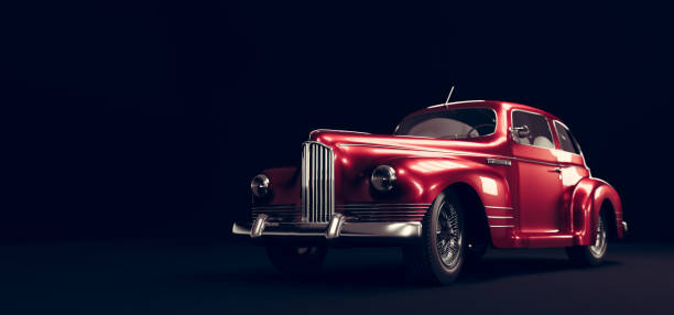 istock Classic retro car. Vintage vehicle 1312143536