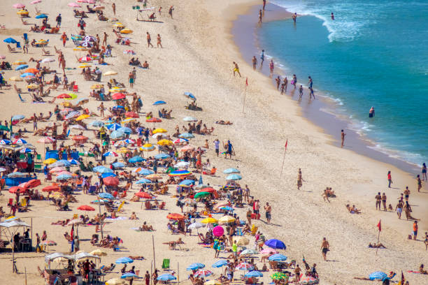 istock Sunbathers relaxing on Copacabana Beach 1312150976