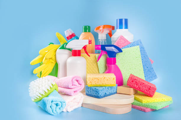 istock Set of various cleaning items 1312157340