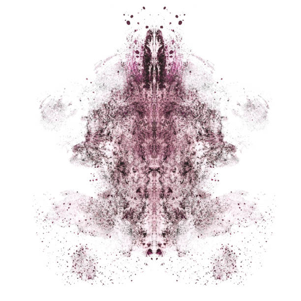 istock Smudged Brown and Pink Eyeshadow Rorschach Inkblot Pattern 1312160322