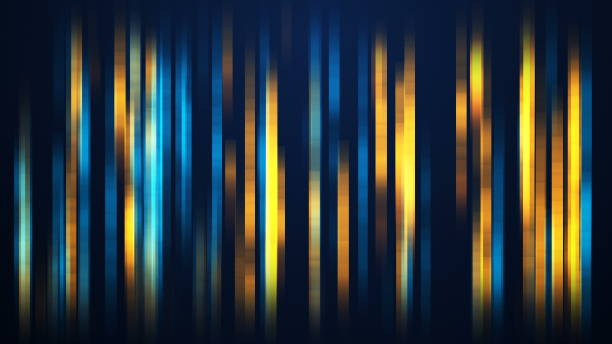 sfondo geometrico geometrico di lusso blu astratto con linee dorate. looping senza soluzione di continuità. animazione video ultra hd 4k 3840x2160 - light metallic abstract technology foto e immagini stock