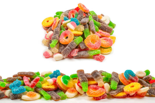 istock Assorted gummy candies. Top view. Jelly  sweets. 1312164514