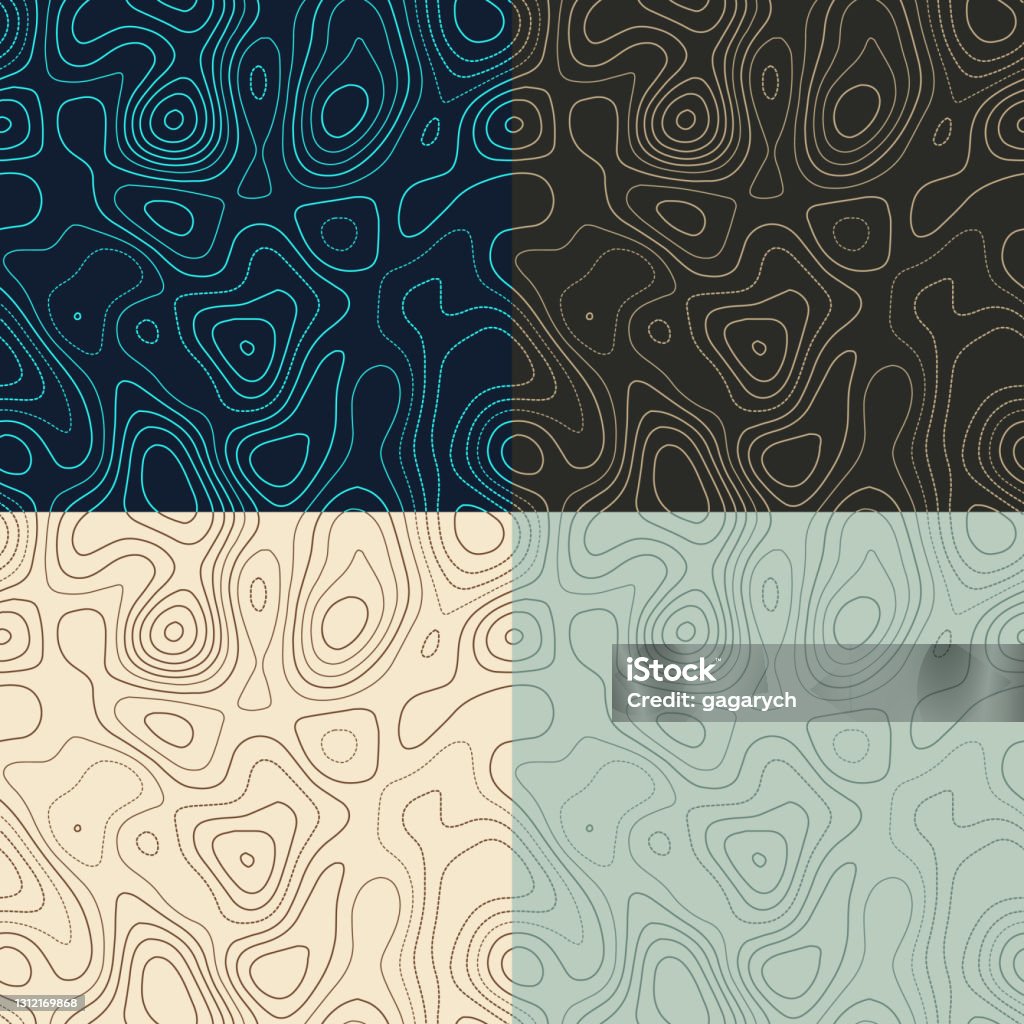 Topologicla Pattern Indesign Topography Patterns Stock Illustration - Download Image Now - Abstract ...