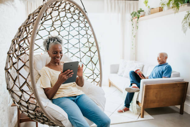 istock Senior couple at home 1312173047