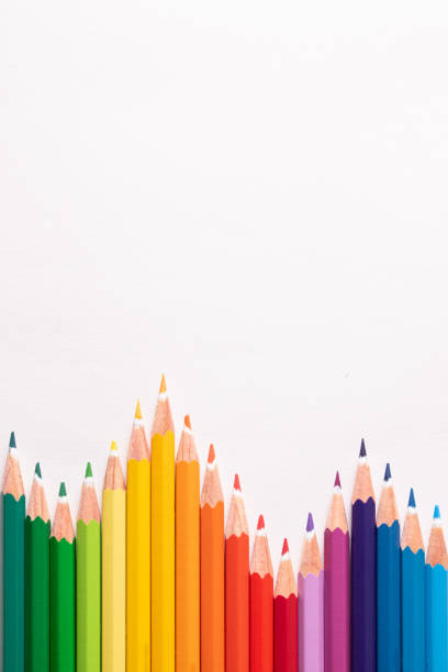 istock Colored pencils in shape of histogram 1312174874
