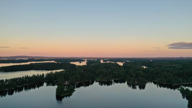 Finnish Lakelands stock photo