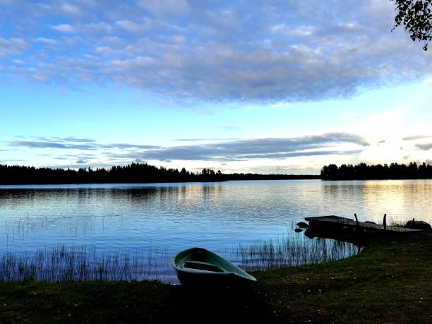 Finnish LakeLands Solitude stock photo