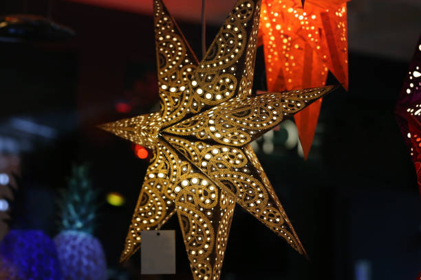 istock Star lanterns. A background of star lanterns 1312176378