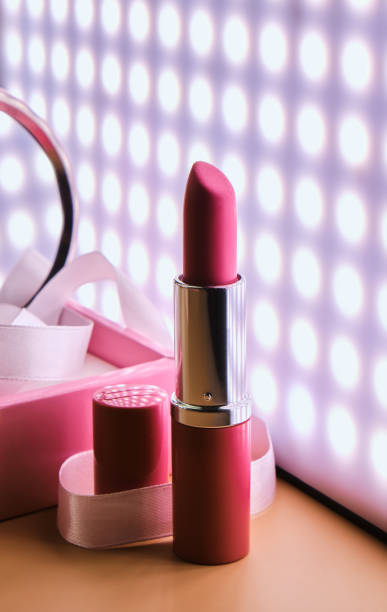 istock Creative photo of open lipstick in the dark 1312183811
