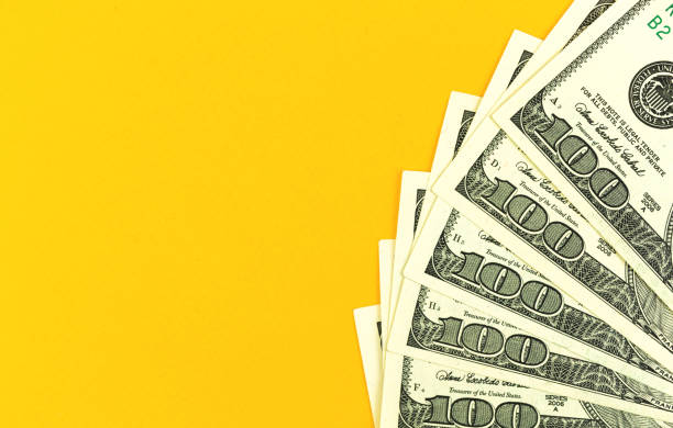 istock Web dollar background, business and office desk concept, copy space 1312184421