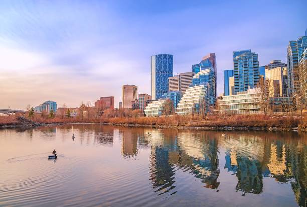 istock Calgary Skyline Reflecting Into A Park Lake 1312185066