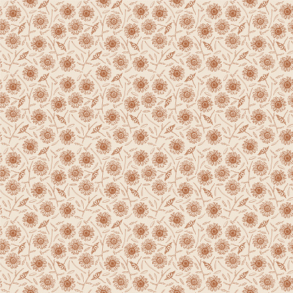 A new take on an old fashioned ditsy daisy pattern in a small, repetitious print. Perfect for a cottagecore themed design!