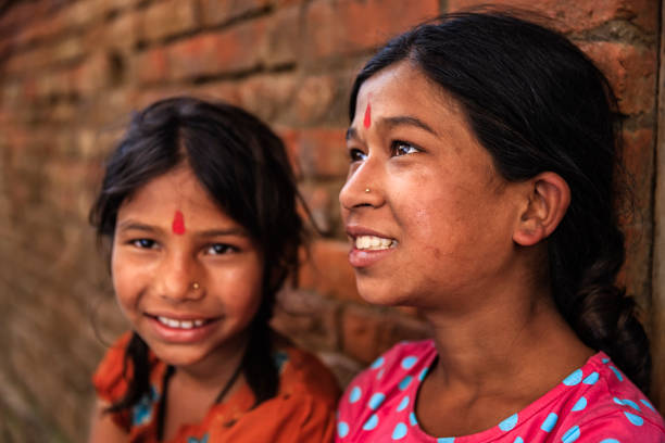 istock Two happy Indian girls 1312187843