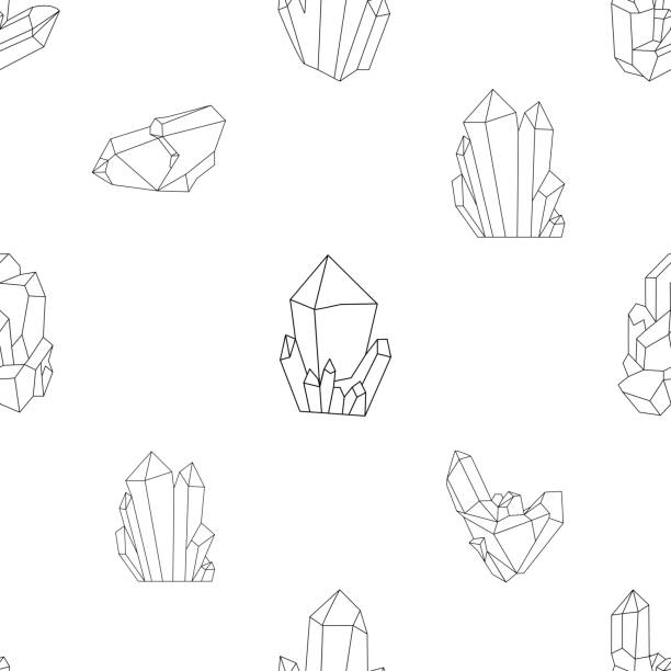 Amethyst Pattern Line 650+ Amethyst Silhouette Stock Illustrations, Royalty-Free Vector ...