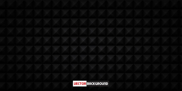 istock Texture of Pyramid Acoustic Foam Tile Home Studio Sound Treatment Accessories Foam, Studio Sound Recording, Wall Panel Tiles 1312195618