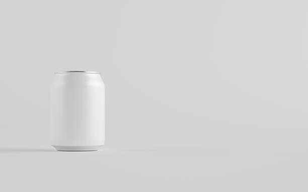 istock 8 oz. / 250ml Stubby Aluminium Beverage Can Mockup - One Can. Blank Label 1312202440