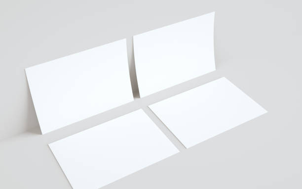 istock A4 Flyer / Letterhead Mock-Up - Two Flyers Against Wall Background 1312202527