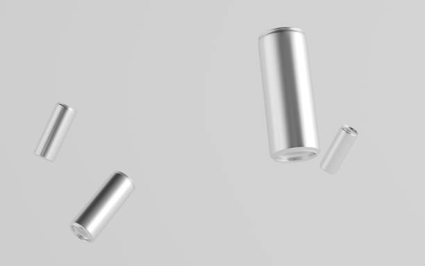 istock 8 oz. / 250ml Aluminium Soda / Energy Drink / Seltzer / Iced Coffee Can Mockup - Multiple Floating Cans 1312202852