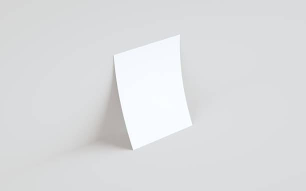 istock A4 Flyer / Letterhead Mock-Up - One Flyer Against Wall Background 1312203148
