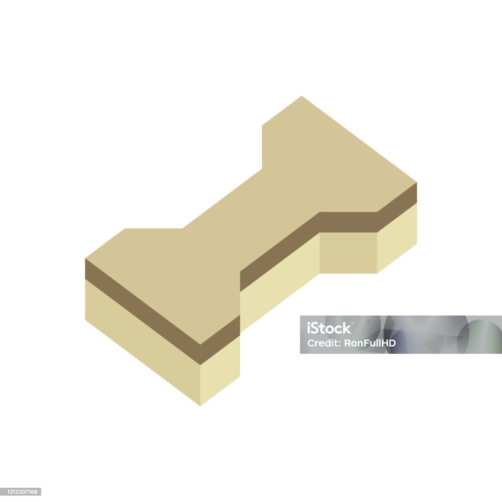 Betonnen stratenmaker blok bestrating vloer of baksteen vector icoon ontwerp. - Royalty-free Aaneengeschakeld vectorkunst Betonnen stratenmaker blok bestrating vloer of baksteen vector icoon ontwerp. - Royalty-free Aaneengeschakeld vectorkunst