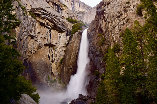 Largest waterfall in Yosemite National Park