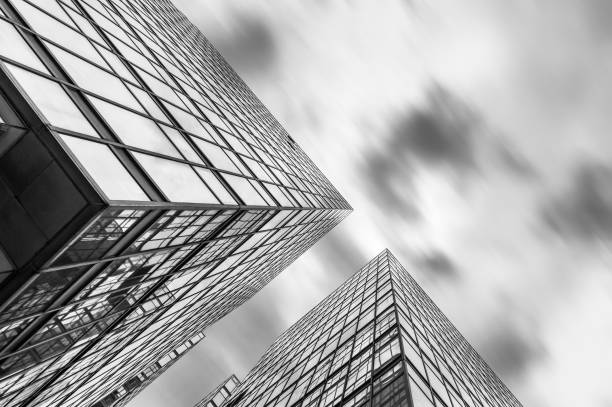 Exterior of modern architecture. Building abstract background