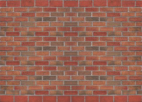 Old multicolour brick wall texture background