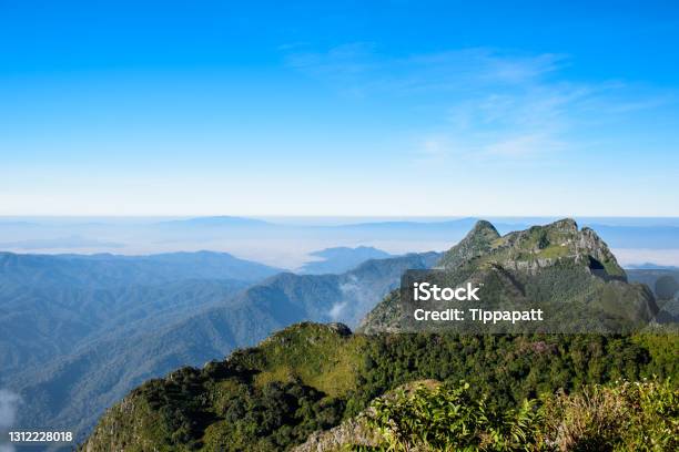 Mountain Landscape Stock Photo - Download Image Now - Mountain Peak, Urban Skyline, Aerial View