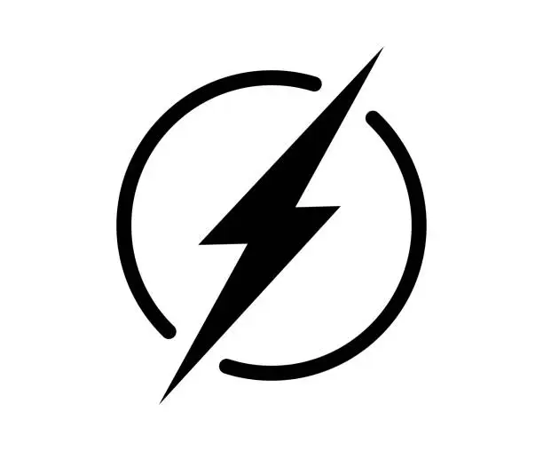 Vector illustration of lightning design element