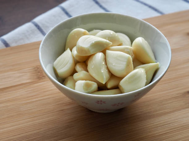 istock Korean Fresh Organic Vegetable Garlic background 1312233603