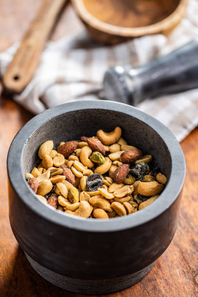 istock Mix of salted nuts. 1312235670