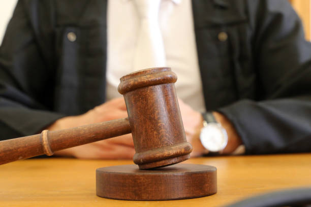 istock Close up of judge's gavel as symbol image for judgment 1312240364