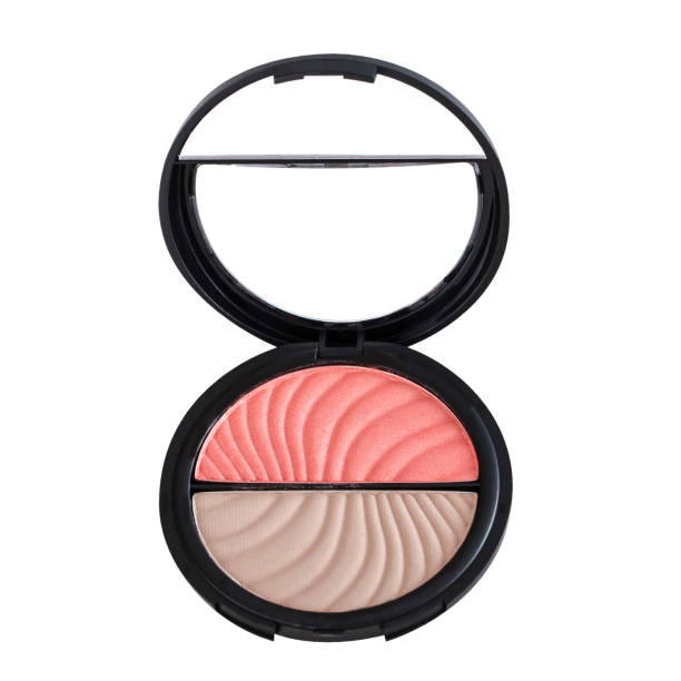 istock Open container with two shades of blush 1312241388