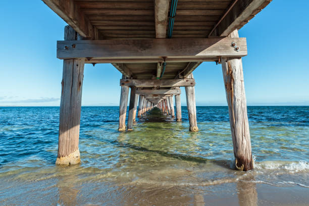 istock Marion Bay view from under jetty at sunset time 1312241982