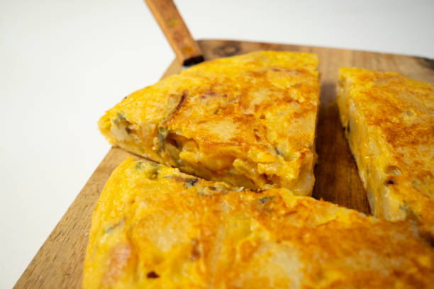 istock Traditional spanish omelette with potatoes and onion. 1312246289