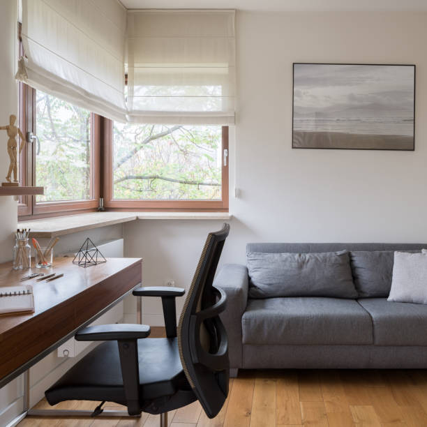 istock Comfort room with work and relax area 1312252432