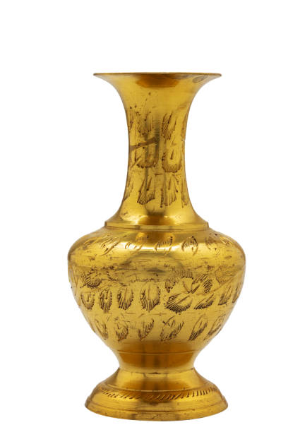istock metal oriental vase with engraved texture pattern isolated on a white background 1312256687