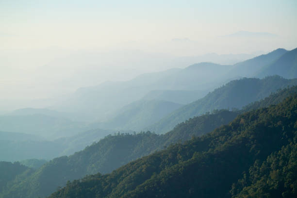 istock Ang Khang Mountains, Thailand landscape with clouds sunrise beautiful view 1312259568