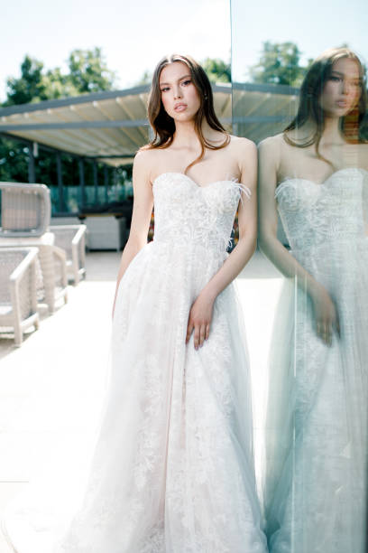 istock Gorgeous beauty young bride portrait. Beautiful bride with wedding makeup 1312259968