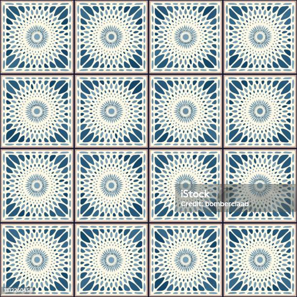 Vector Tiles Pattern 9 Stock Illustration - Download Image Now - Blue ...
