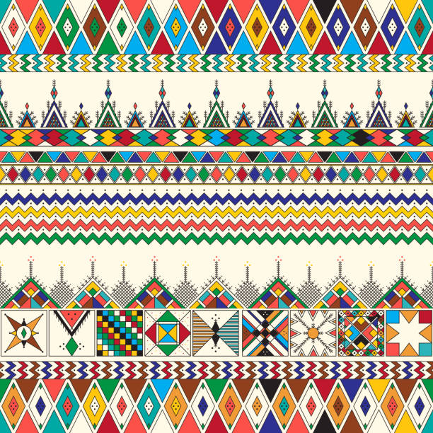 ilustraciones, imágenes clip art, dibujos animados e iconos de stock de al-qatt al-asiri patrón 18 - arabia saudí