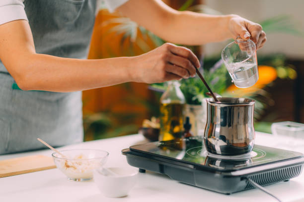 istock Pouring Water And Making Homemade Soap. 1312261625