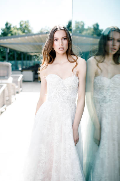 istock Gorgeous beauty young bride portrait. Beautiful bride with wedding makeup 1312261830