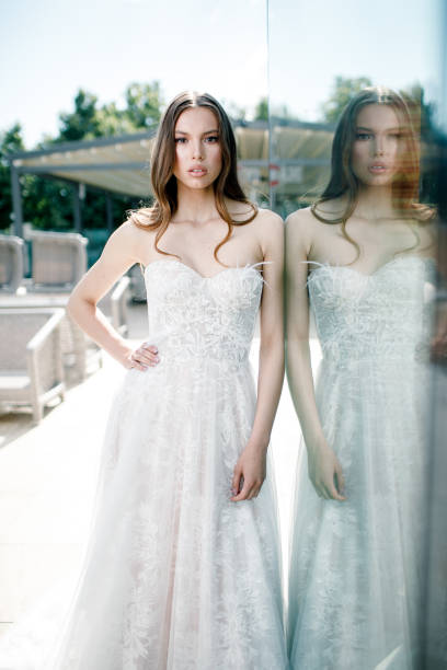 istock Gorgeous beauty young bride portrait. Beautiful bride with wedding makeup 1312263826