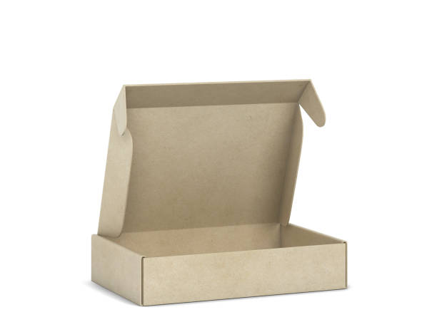 istock Blank tuck in flap packaging box mockup 1312268379