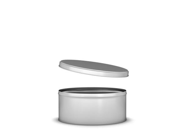 istock Blank tin can metal container for food or cosmetic 1312268397